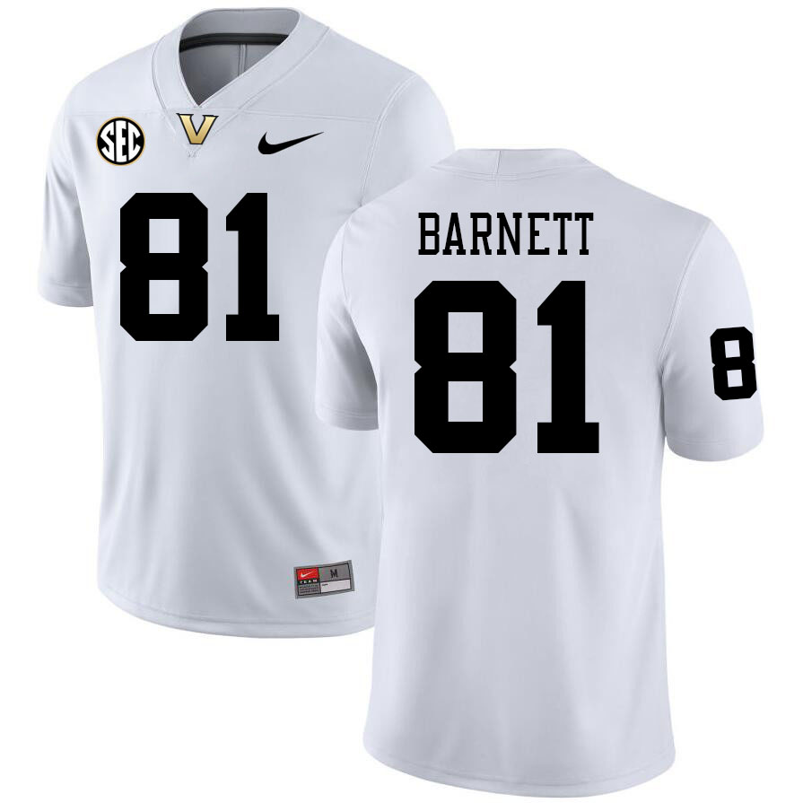 Kayleb Barnett Jersey, Vanderbilt Commodores #81 Kayleb Barnett Football Jersey, Uniforms-White Kayleb Barnett Jersey, Vanderbilt Commodores #81 Kayleb Barnett Football Jersey, Uniforms-White